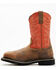 Image #3 - Cody James Men's Pull-On Waterproof Work Boots - Composite Toe , Orange, hi-res