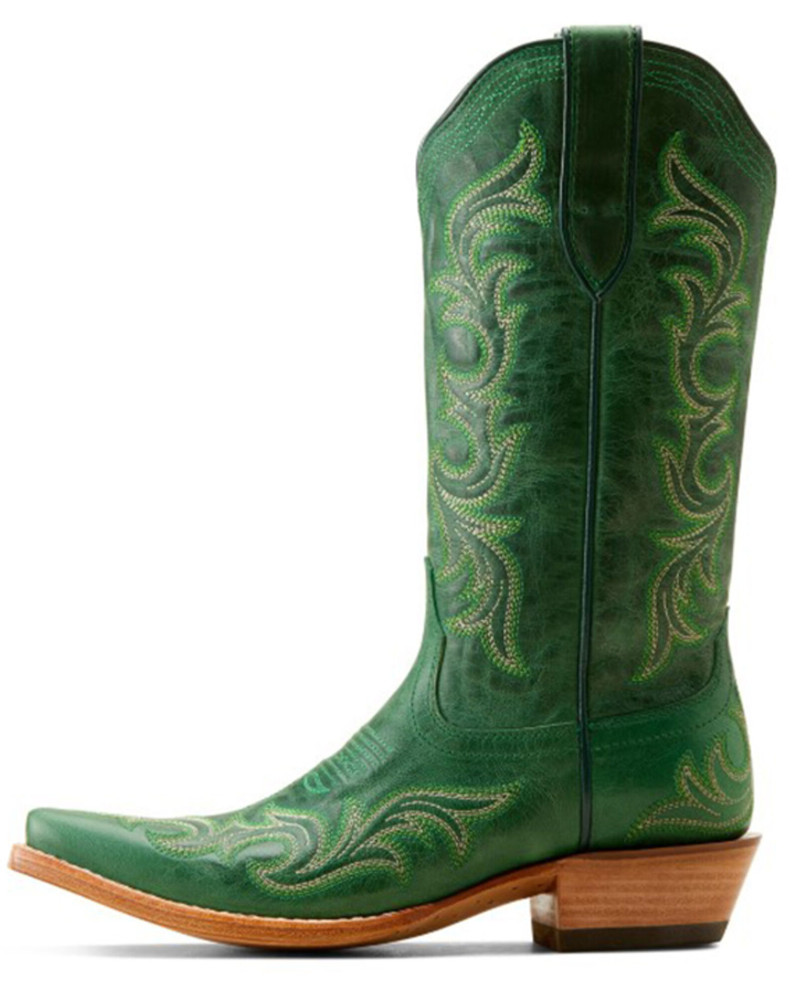 Ariat Women's Hazen Western Boots Snip Toe, Green
