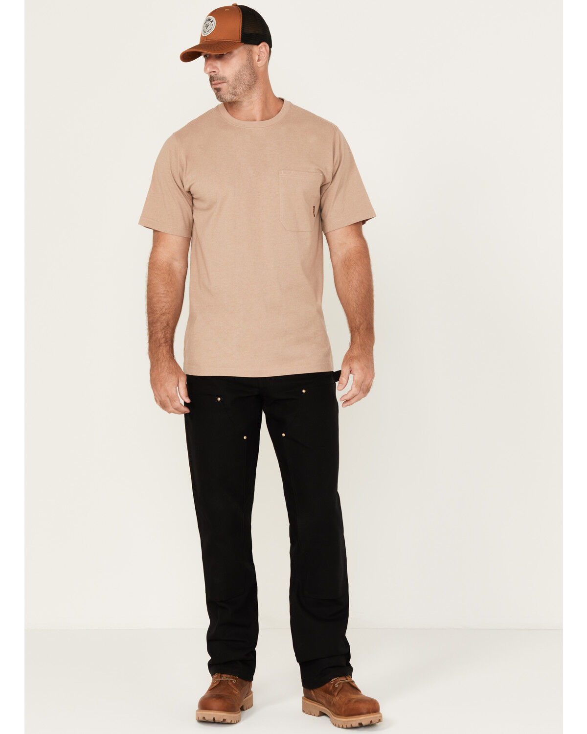Image #1 - Carhartt Men's Loose Fit Firm Duck Double-Front Utility Work Pant, Black, hi-res