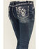 Image #2 - Grace in LA Women's Medium Wash Mid Rise Diamond Pocket Bootcut Stretch Denim Jeans, Medium Wash, hi-res