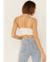 Image #3 - Fornia Women's Seamless Floral Bralette, Ivory, hi-res