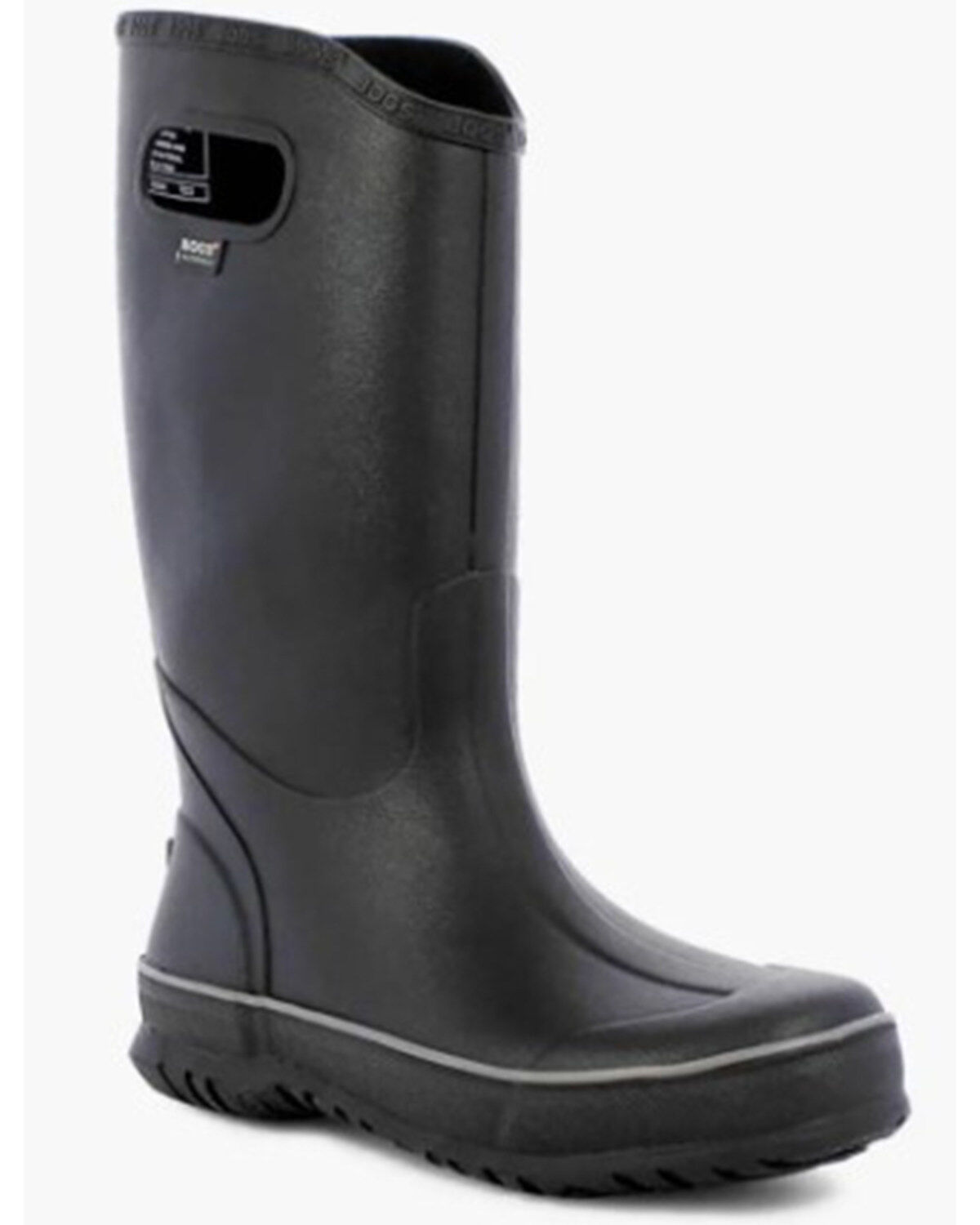 Image #1 - Bogs Men's Rainboot Waterproof Work Boots - Round Toe, Black, hi-res
