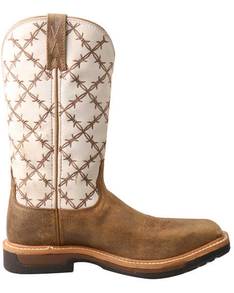 Image #3 - Twisted X Women's Lite Cowboy Western Work Boots - Alloy Toe, Brown, hi-res