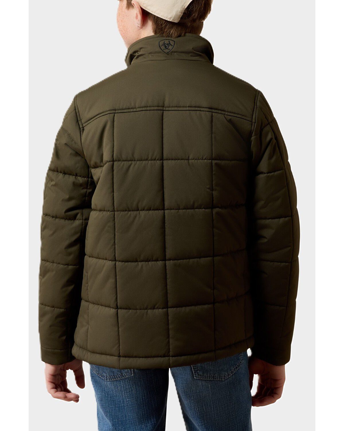 Image #2 - Ariat Boys' Crius Insulated Jacket, Green, hi-res