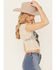 Image #2 - Affliction Women's Skull Mesh Baby Graphic Tee, White, hi-res