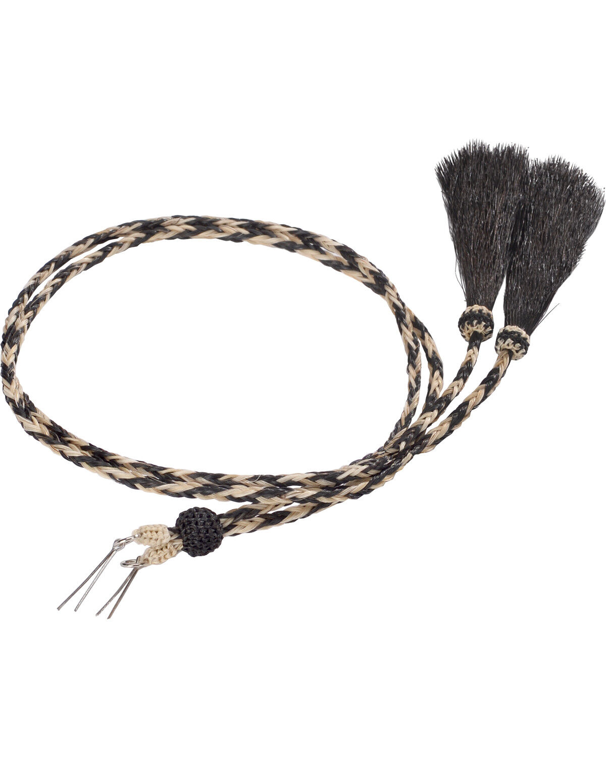 Image #1 - Cody James Men's Braided Stampede String Hat Band, Black, hi-res