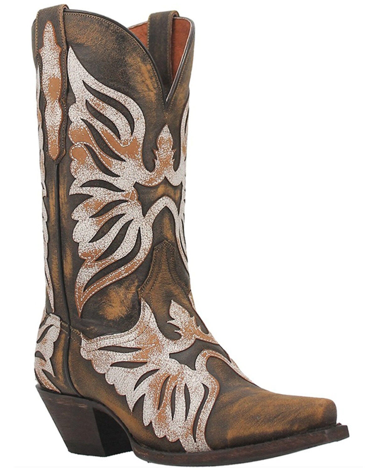 Dan Post Women's Ndulgence Leather Boot - Snip Toe, Brown, hi-res