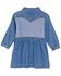 Image #2 - Wrangler Toddler Girls' Two Tone Long Sleeve Dress, Blue, hi-res