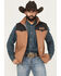 Image #1 - Cinch Men's Wooly Concealed Carry Vest - Big, Brown, hi-res