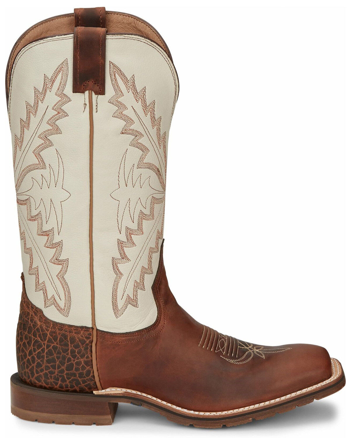 Image #2 - Tony Lama Men's Antonio Western Boots - Broad Square Toe, Brown, hi-res