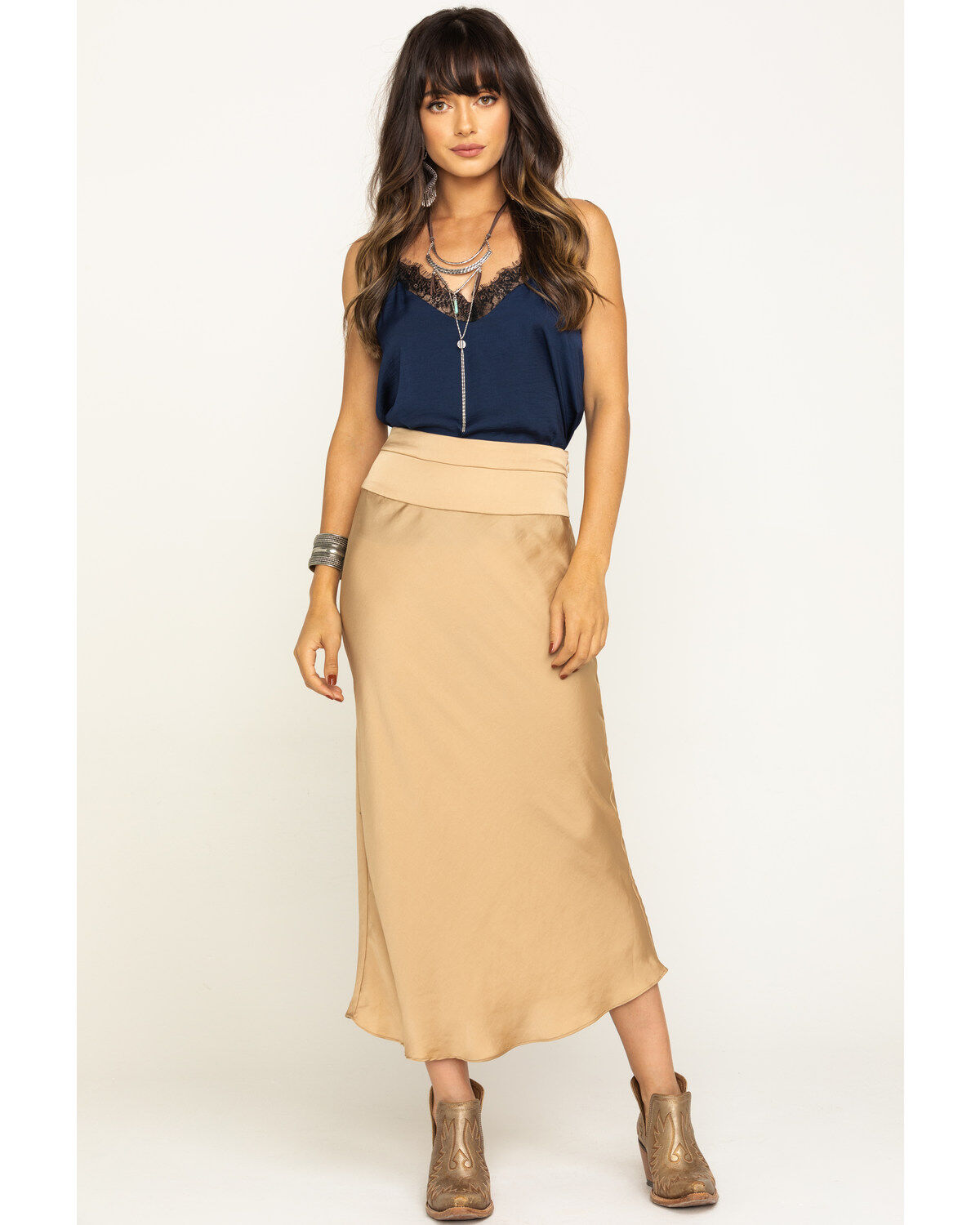 free people normani bias skirt