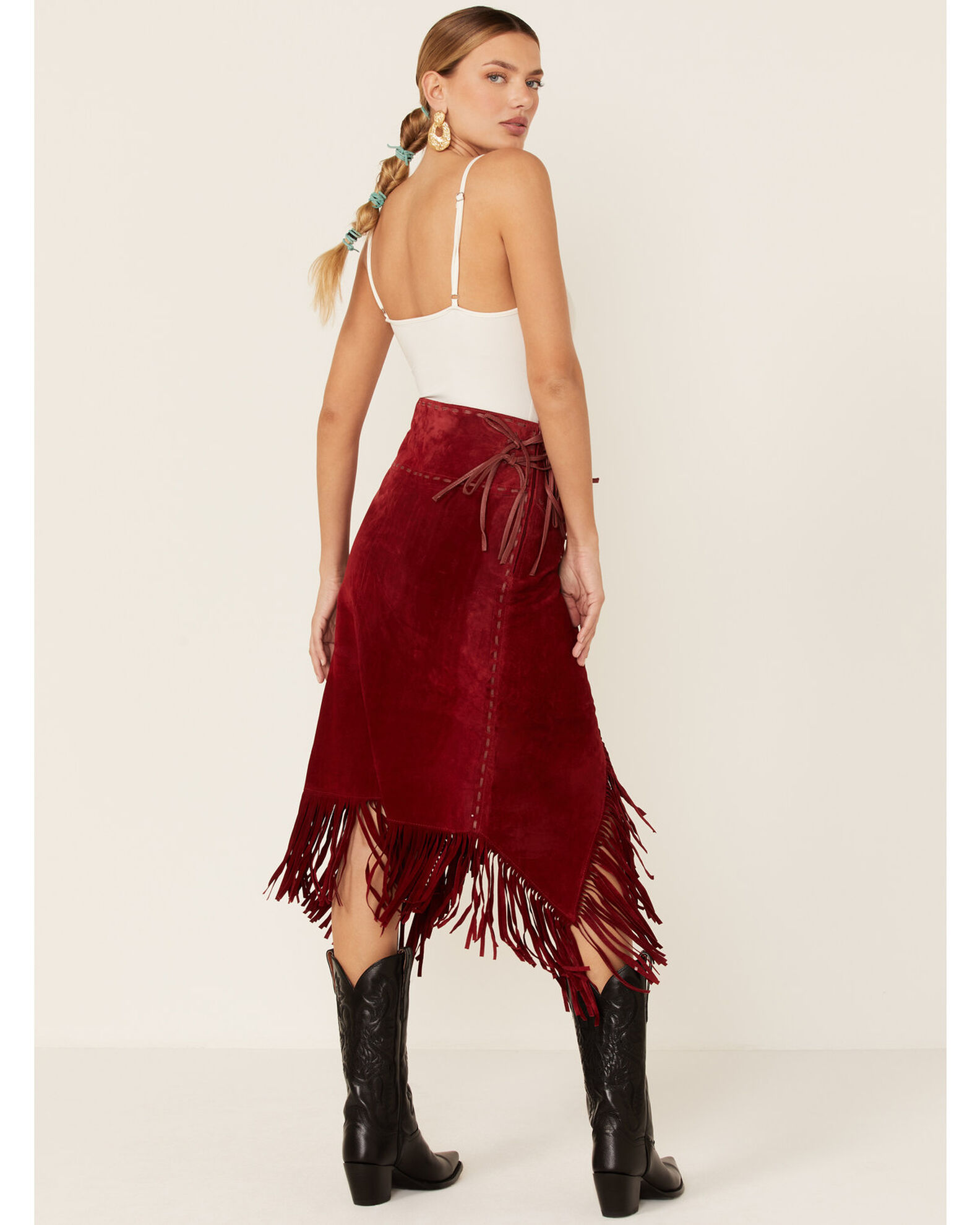 Black fringe skirt boot barn store