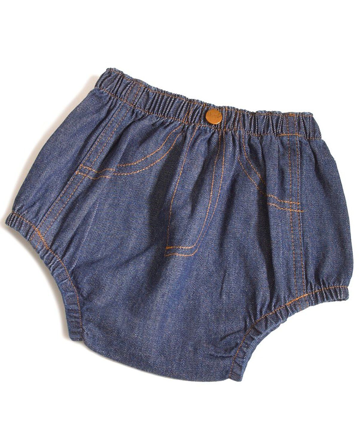 Image #4 - Wrangler Infant Diaper Cover Jeans, Indigo, hi-res