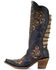 Corral Women's Inlay and Straps Western Boots - Snip Toe, Black, hi-res