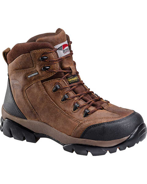 Avenger Men's Insulated Composite Toe Lace Up Work Boots, Brown, hi-res