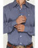 Image #3 - Cinch Men's Floral Geo Print Long Sleeve Button-Down Western Shirt, Royal Blue, hi-res
