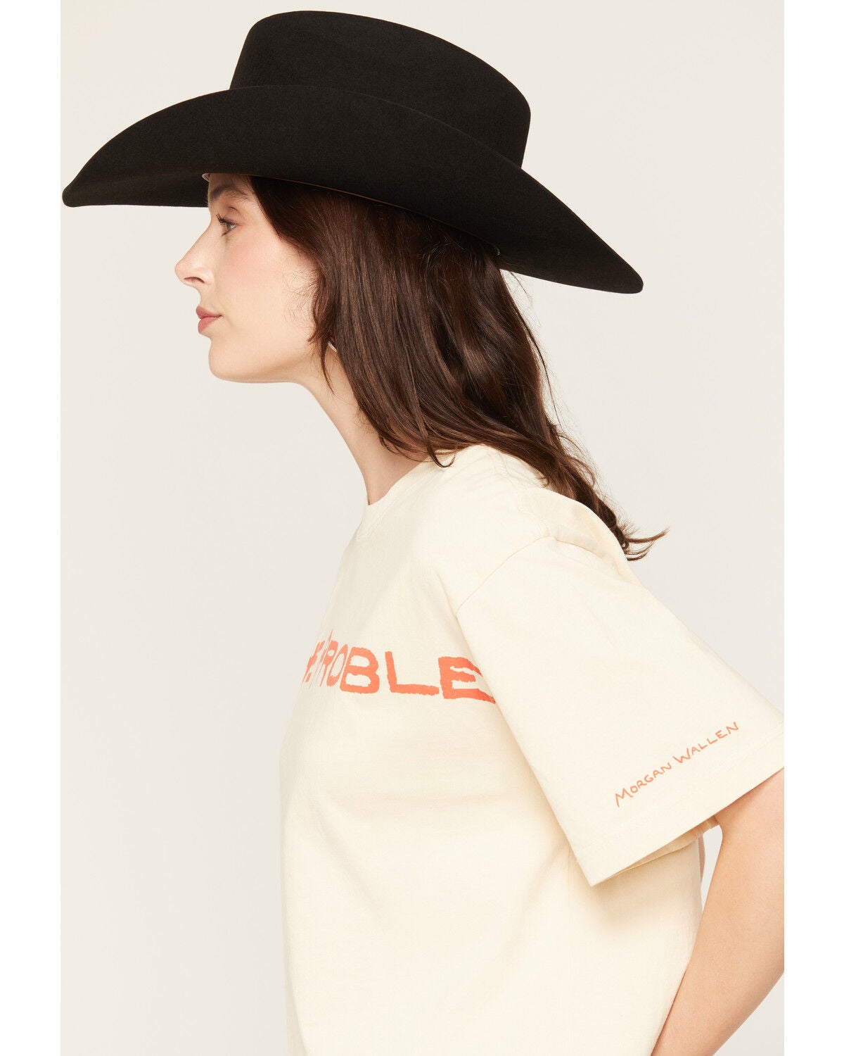 Image #2 - Morgan Wallen Women's I'm The Problem Short Sleeve Graphic Tee, Cream, hi-res