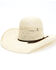 Rodeo King Men's 25X Jute Straw Open Crown Western Hat , Natural, hi-res