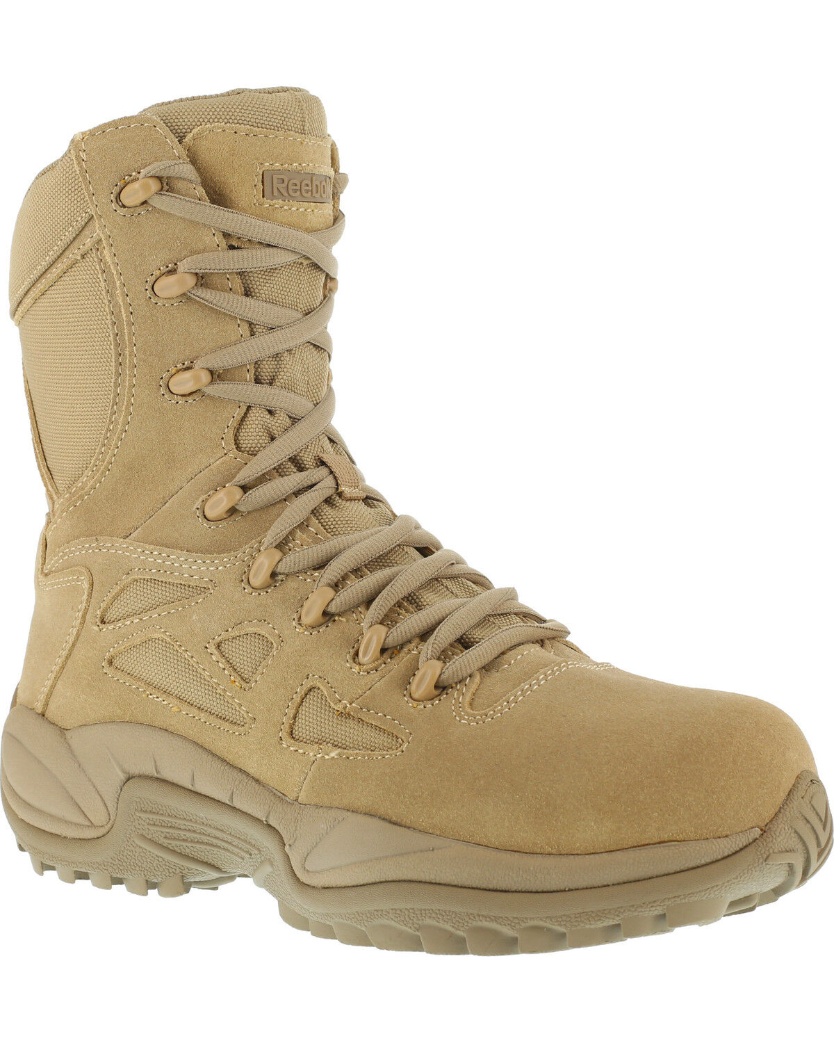 Side-Zip Desert Khaki Work Boots 