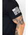 Brothers & Arms Men's Thin Blue Line Short Sleeve Graphic T-Shirt, Black, hi-res