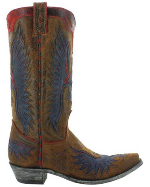 Old Gringo Women's Eagle Western Boots - Snip Toe, Blue/red, hi-res