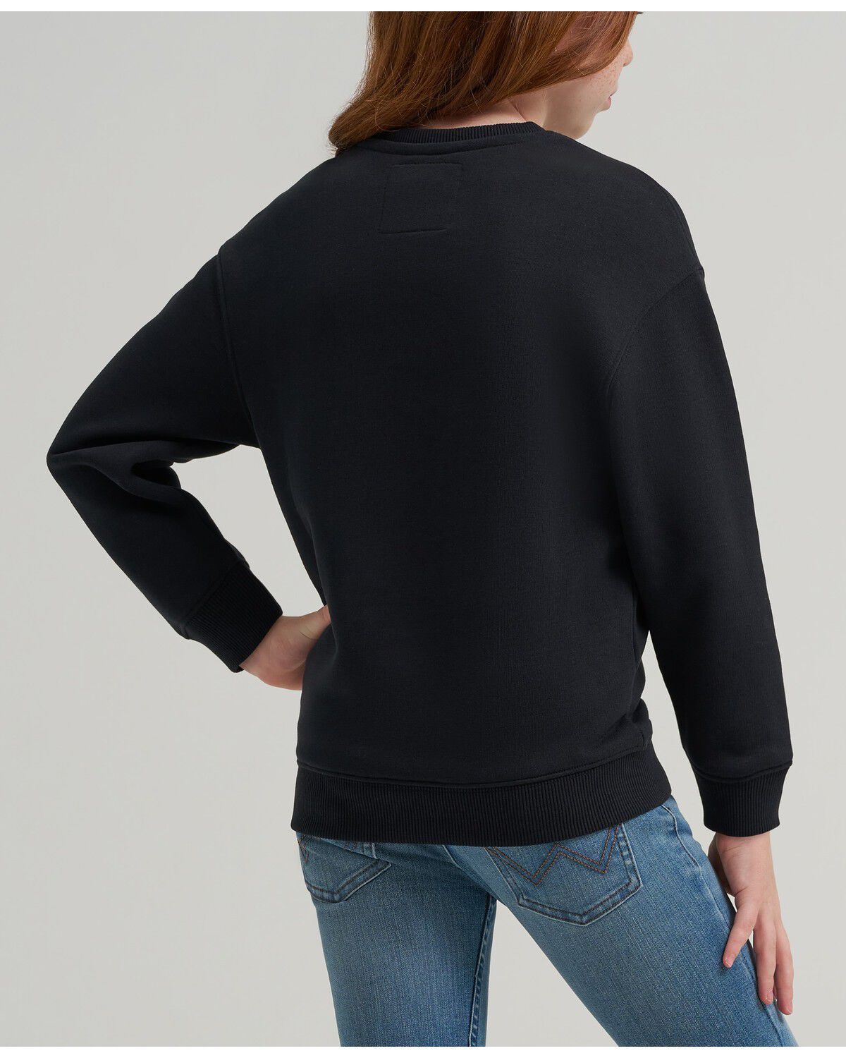 Image #3 - Wrangler X Lainey Wilson Women's Cowboy Crew Neck Pullover Sweatshirt, Black, hi-res