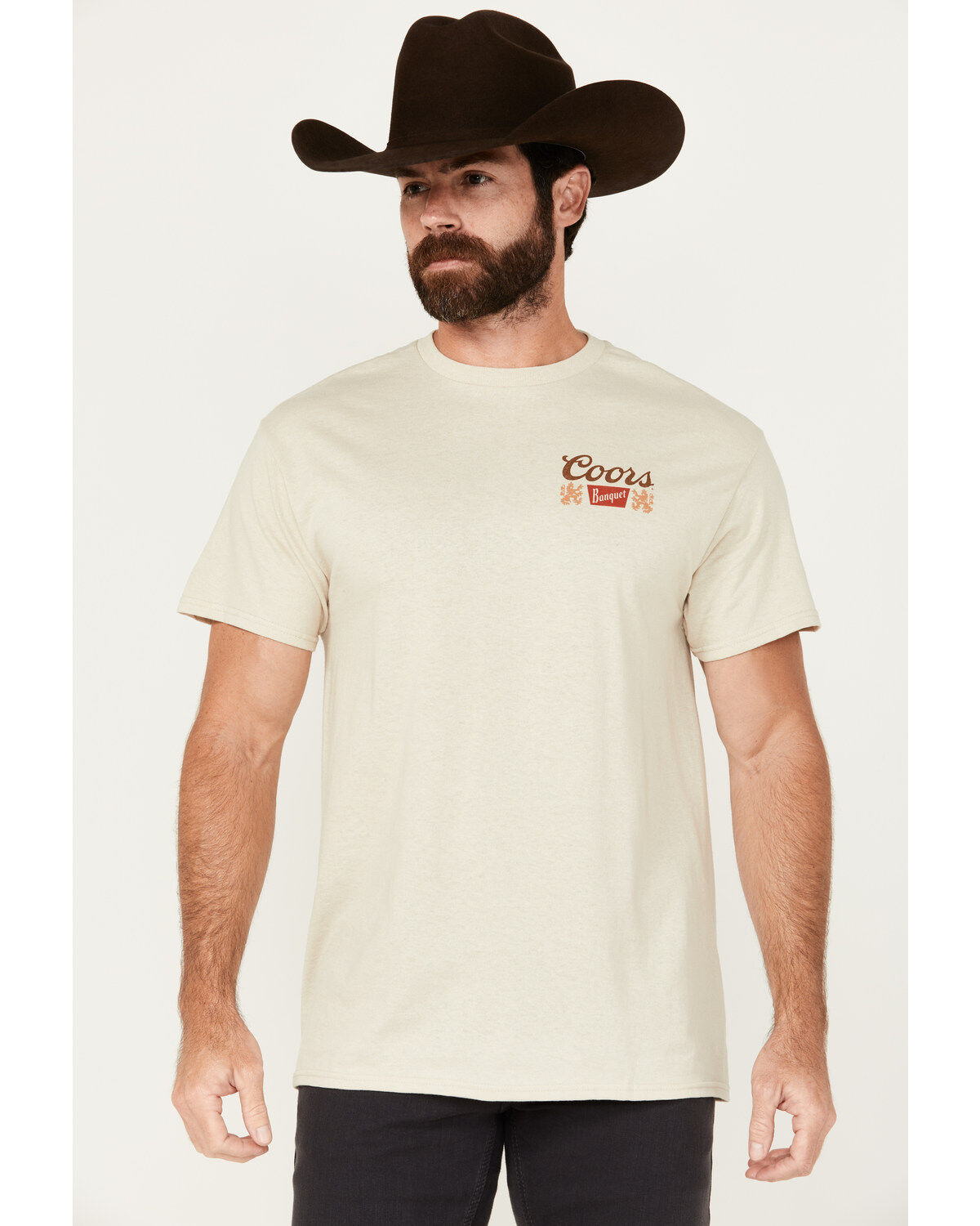 Image #2 - Coors Men's Desert Skyline Short Sleeve Graphic T-Shirt, Natural, hi-res