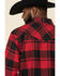 Image #5 - Resistol Men's Lumberjack Large Check Plaid Print Long Sleeve Pearl Snap Western Shirt, , hi-res