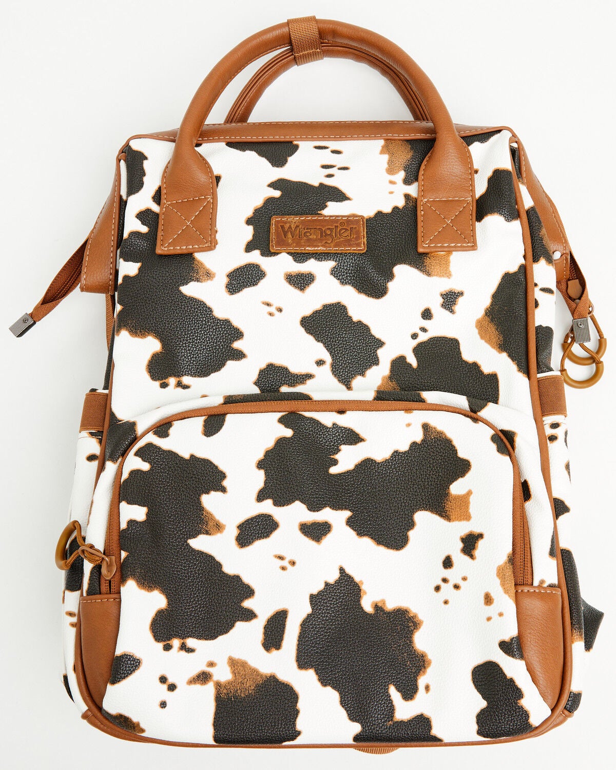 Wrangler Women's Cow Print Backpack, Brown