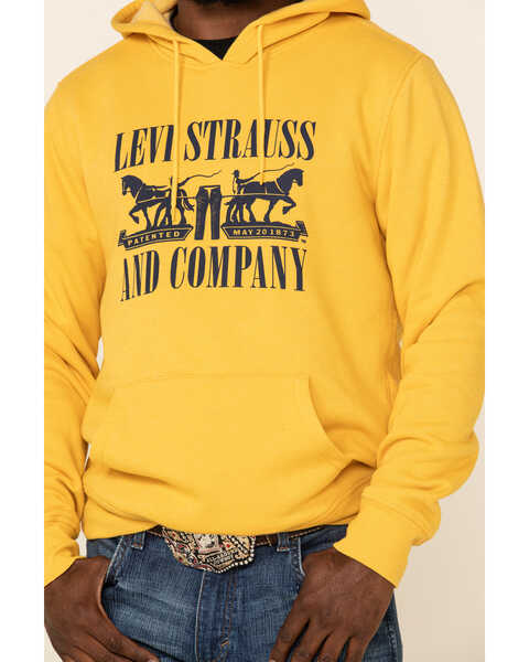 Levi's Men's Yolk Yellow Graphic Hooded Sweatshirt | Boot Barn