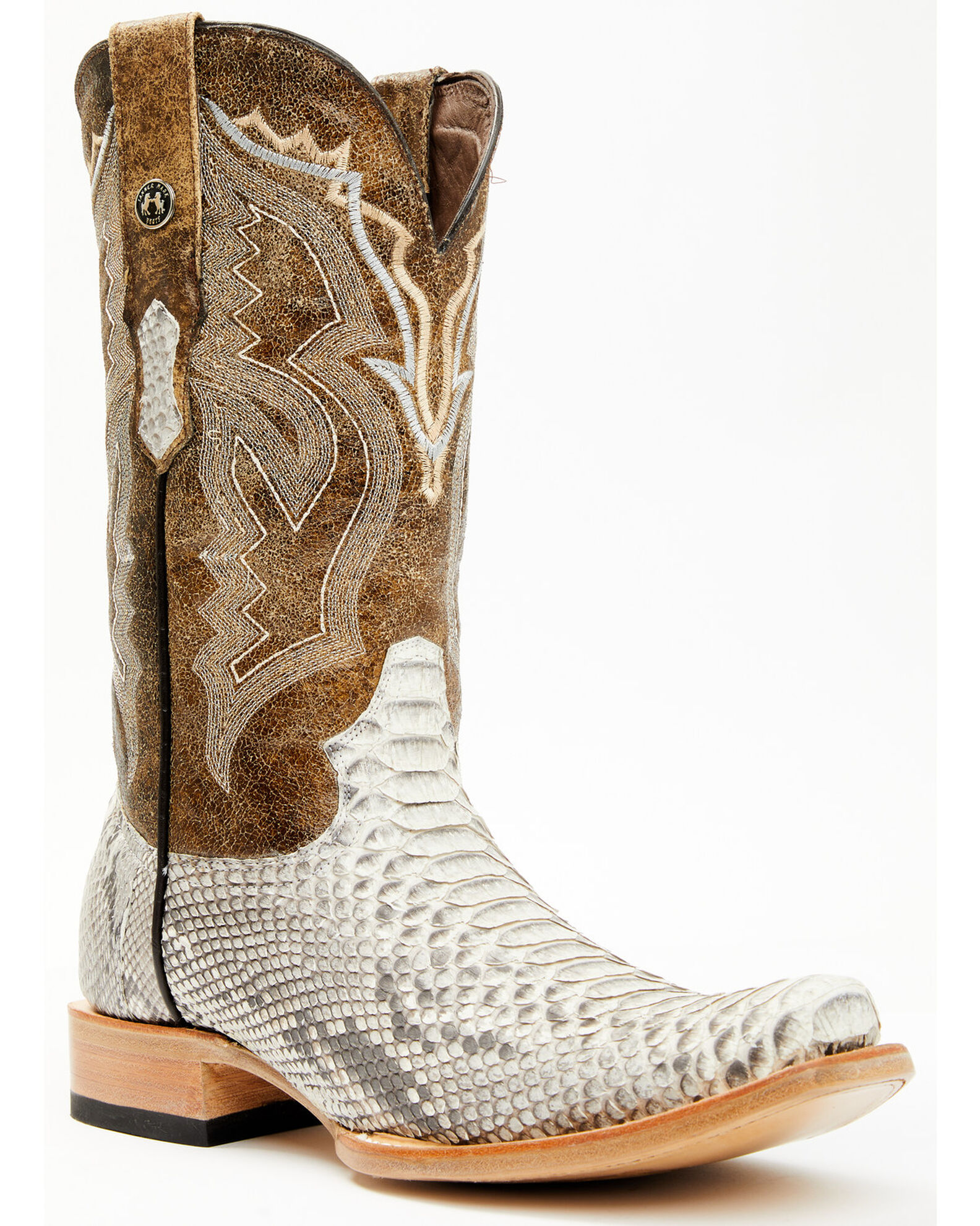 Tanner Mark Men's Exotic Python Western Boots - Square Toe