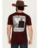 Image #1 - Cody James Men's Wanted Paper Short Sleeve Graphic T-Shirt, Burgundy, hi-res