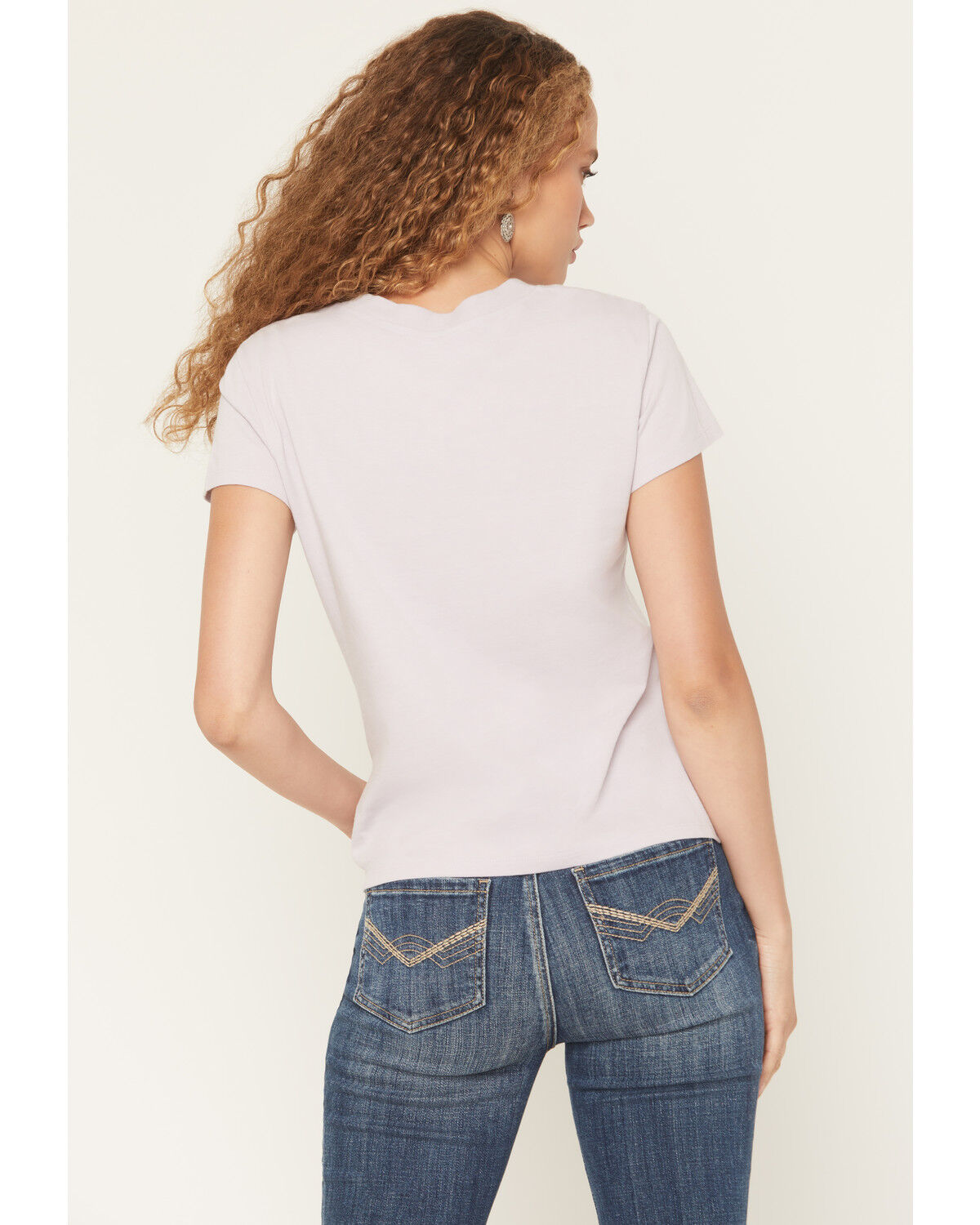Image #4 - Idyllwind Women's Makin' Cowboys Cry Short Sleeve Graphic Baby Tee, Lilac, hi-res