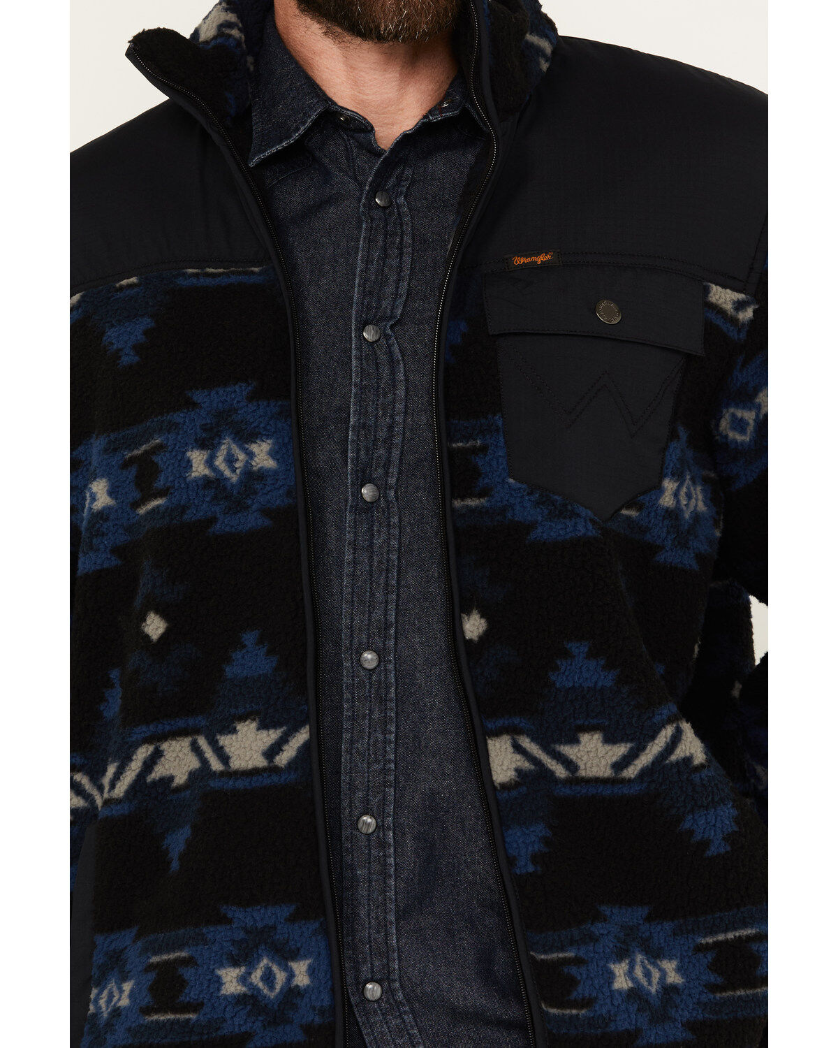 Product Name:  Wrangler Men's Mixed Sherpa Zip Jacket