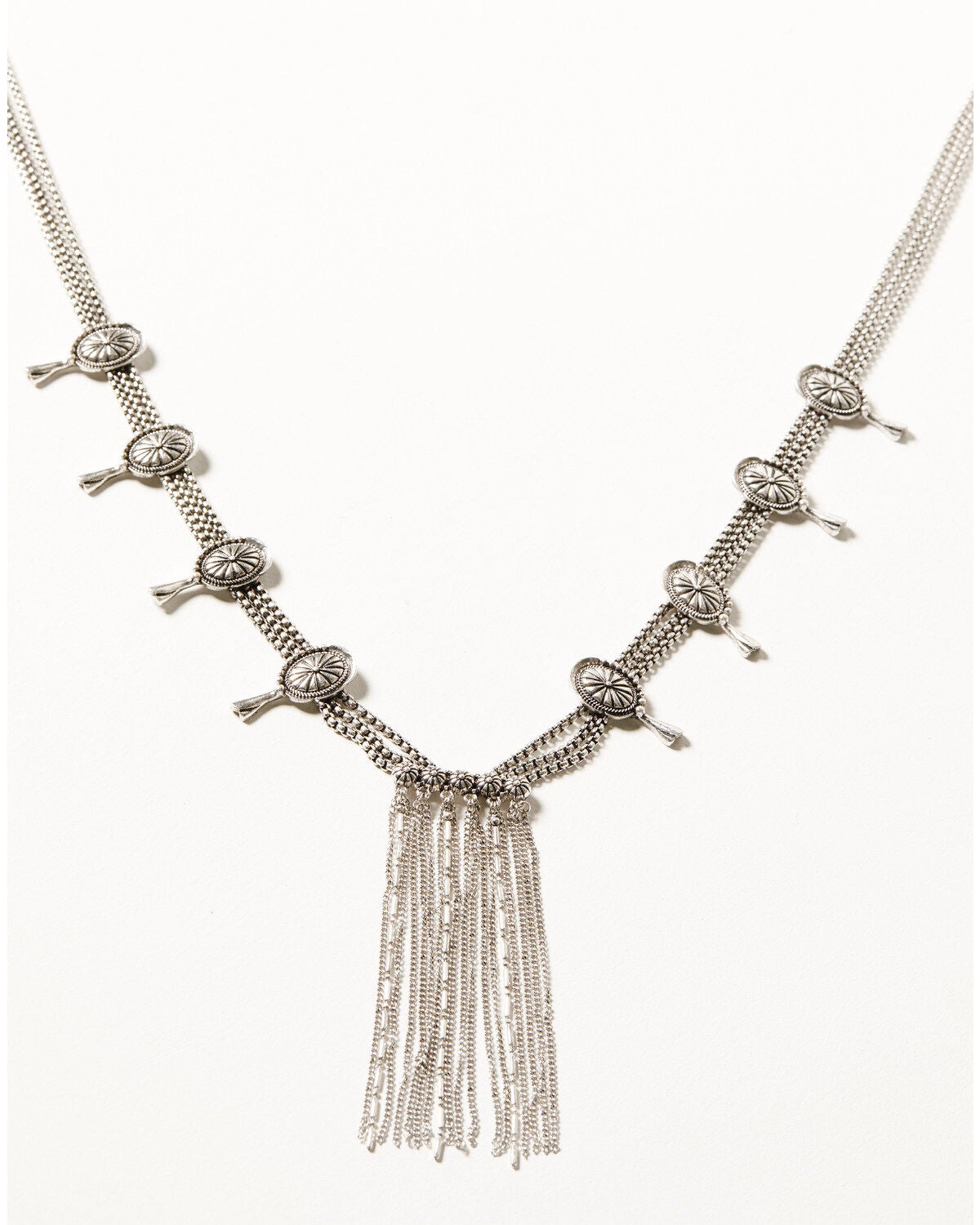 Shyanne Women's Desert Charm Concho Necklace, Silver, hi-res
