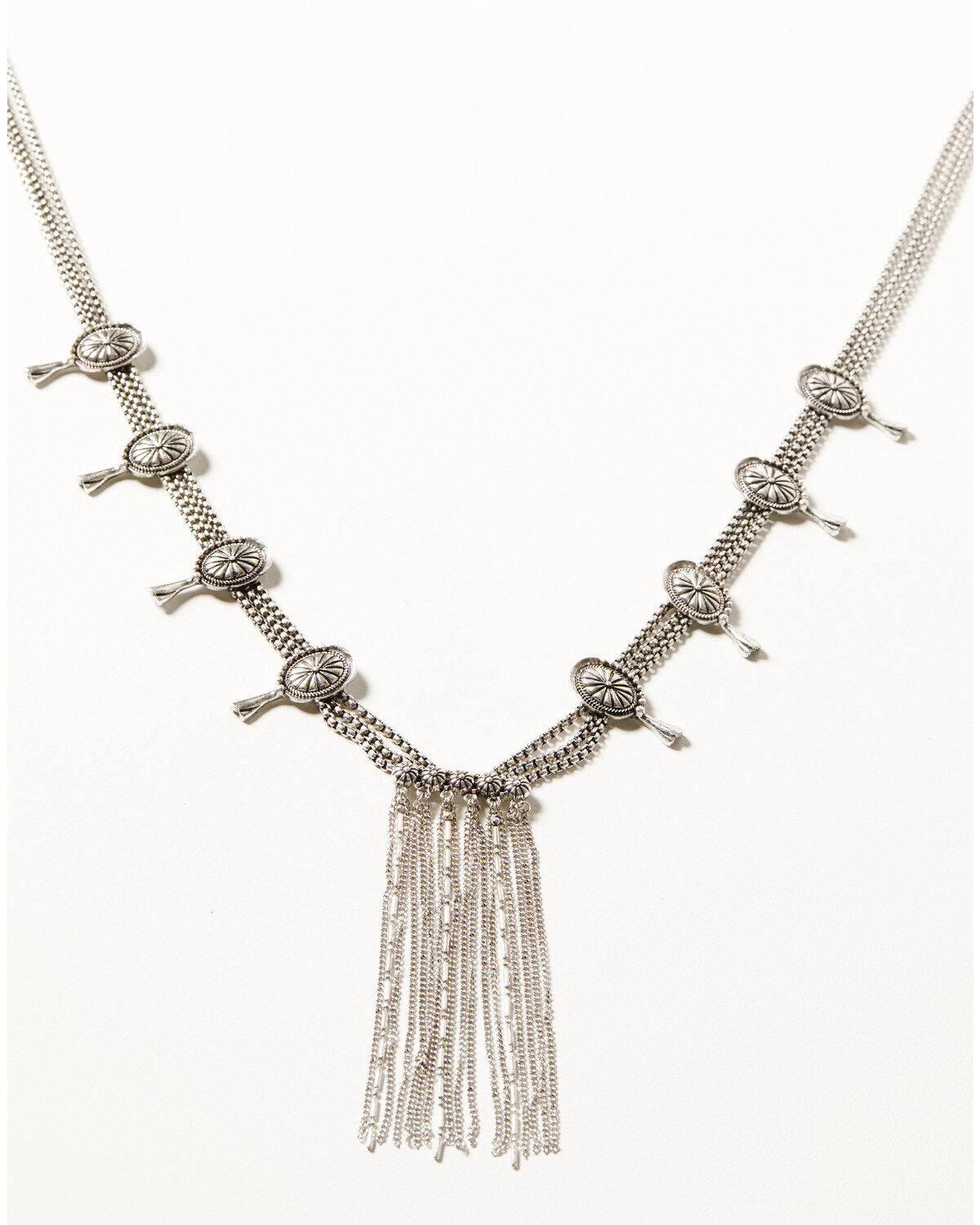 Image #1 - Shyanne Women's Desert Charm Concho Necklace, Silver, hi-res