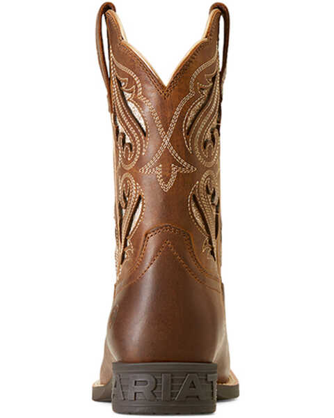 Image #3 - Ariat Girls' Round Up Bliss Western Boots - Broad Square Toe , Brown, hi-res