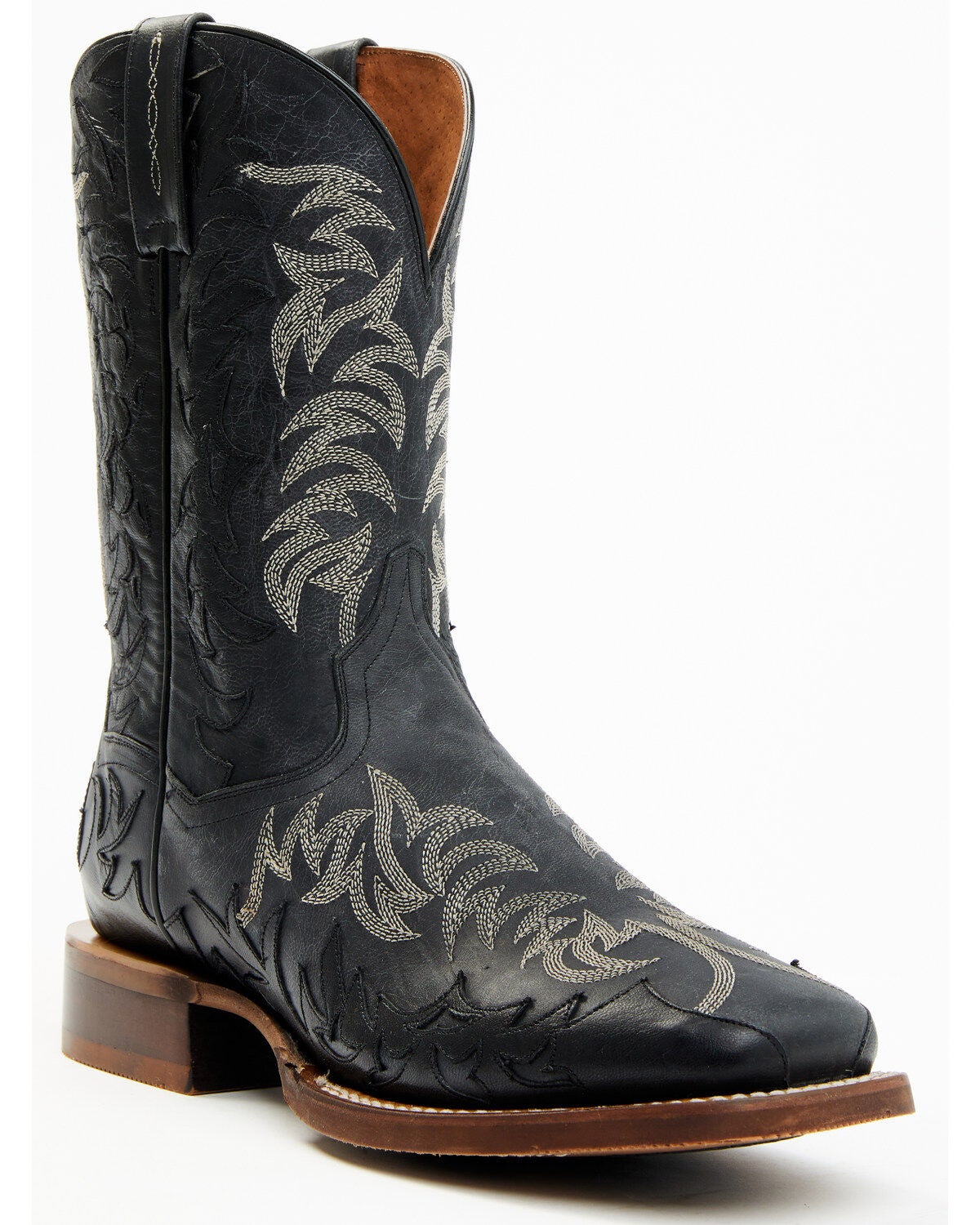 Dan Post Men's 11" Desert Goat Western Performance Boots - Broad Square Toe, Black, hi-res