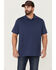 Image #1 - Brothers and Sons Men's Solid Slub Short Sleeve Polo Shirt, Navy, hi-res