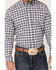 Cinch Men's Plaid Print Long Sleeve Button Down Western Shirt , White, hi-res