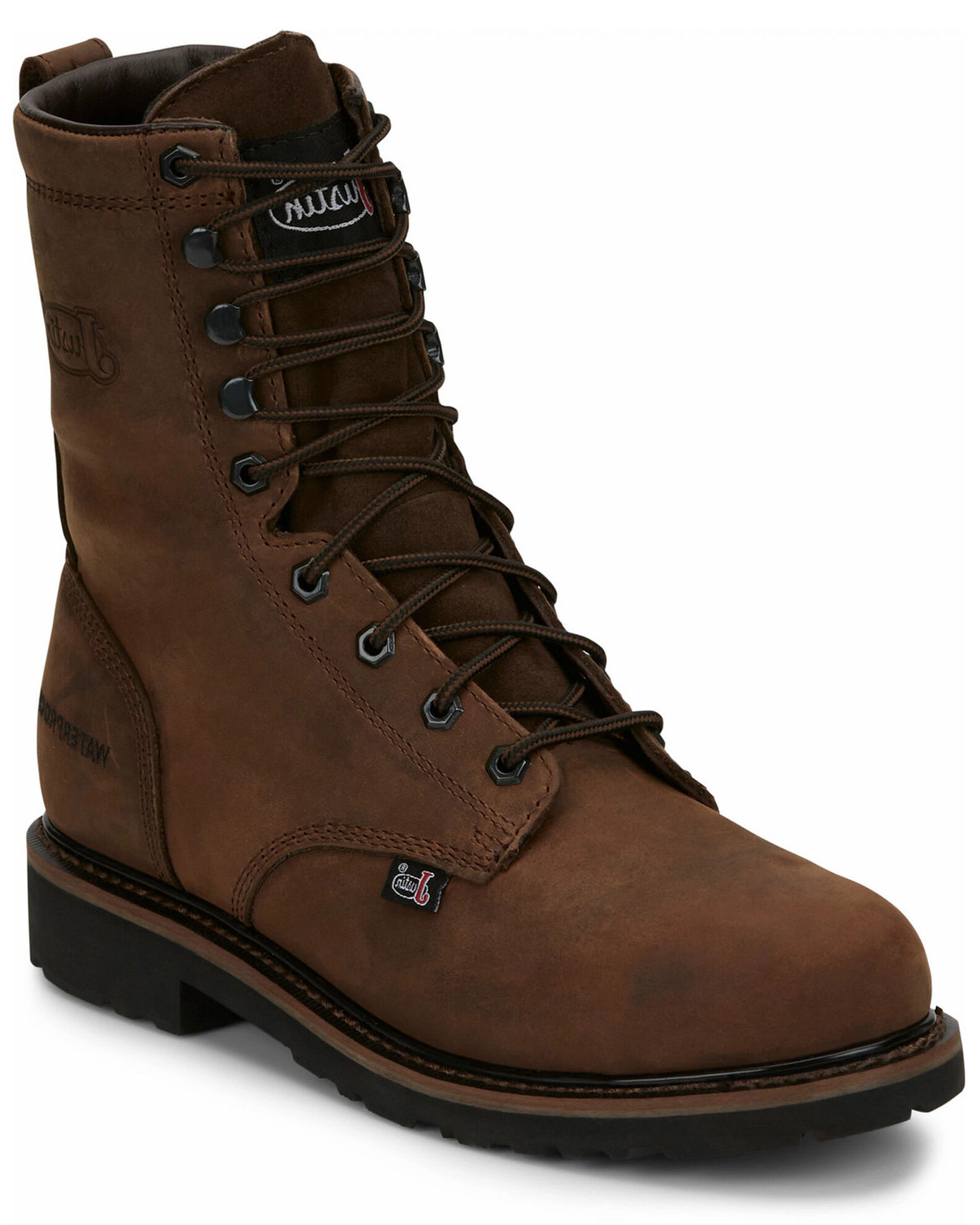 Justin steel toe work boots academy online