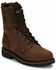 Image #1 - Justin Men's Drywall Waterproof Work Boots - Steel Toe, Brown, hi-res