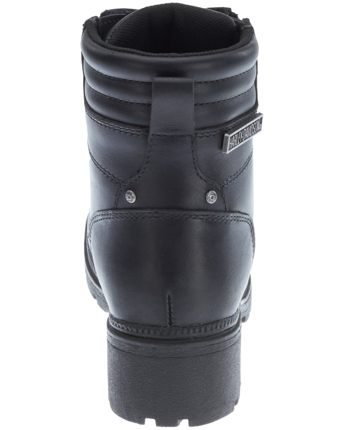 Image #4 - Harley Davidson Women's Inman Hills Moto Boots - Round Toe, Black, hi-res