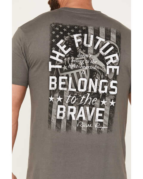 Buckwear Men's Belong To The Brave Short Sleeve Graphic T-Shirt, Charcoal, hi-res