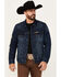 Image #1 - Ariat Men's Richford Team Denim Trucker Jacket, Dark Wash, hi-res
