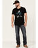 Moonshine Spirit Men's Lonesome Cowboy Graphic T-Shirt , Black, hi-res