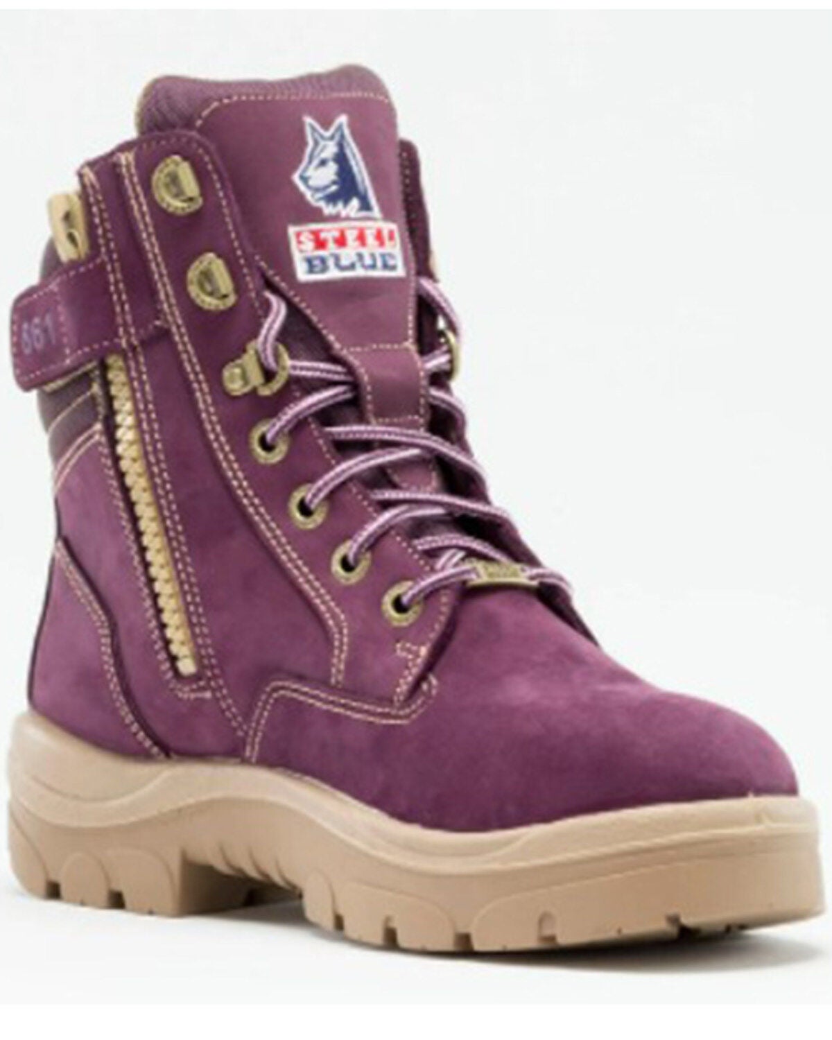 Steel Blue Women's Southern Cross 6" Water Resistant Work Boots - Steel Toe, Purple, hi-res