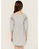 Image #3 - Roper Girls' Cotton Millenge Empire 3/4 Sleeve Mini Dress, Grey, hi-res