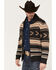 Cinch Men's Full-Zip Striped Sweater, Charcoal, hi-res