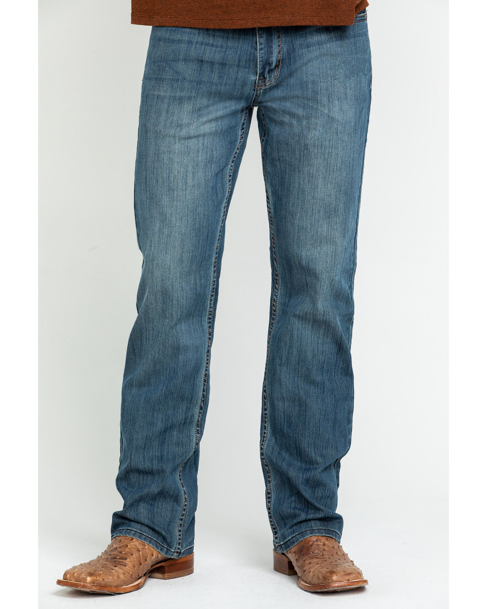 Cody James Men's Bozeman Medium Wash Stretch Slim Bootcut Jeans